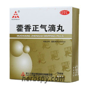 Huoxiang Zhengqi Dripping Pills for exogenous cold or sunstroke